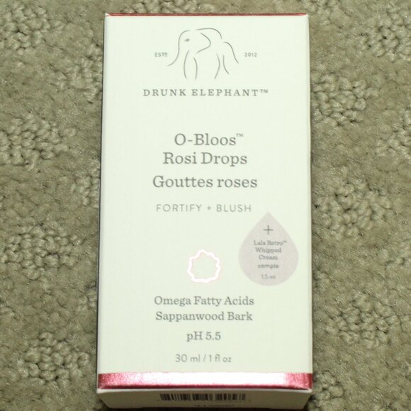 Drunk Elephant O-Bloos Rosi Drops Fortify+Blush 1 fl oz  Full Size NIB - Picture 1 of 6